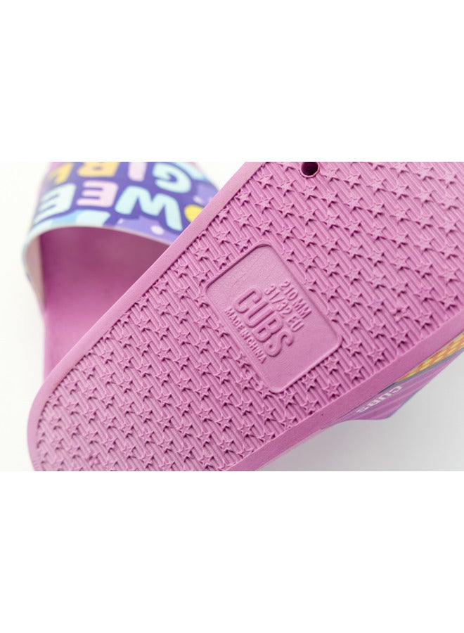 CUBS Sweet Girl Print Everyday Wear Eco-Friendly Pvc Slides For Girls Lightweight Easy To Wash And Anti-Slip Soles - Image 5