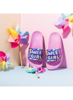 CUBS Sweet Girl Print Everyday Wear Eco-Friendly Pvc Slides For Girls Lightweight Easy To Wash And Anti-Slip Soles  - Image 2