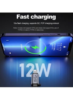Generic 2 Pack iPhone 14 USB-C Female to Lightning 12W PD Fast Charging for All iPhone Family 14/14 Plus/14 Pro Max/13/12/11/X Series, iPad Pro- Charger Cable Accessories Not OTG  - Image 2