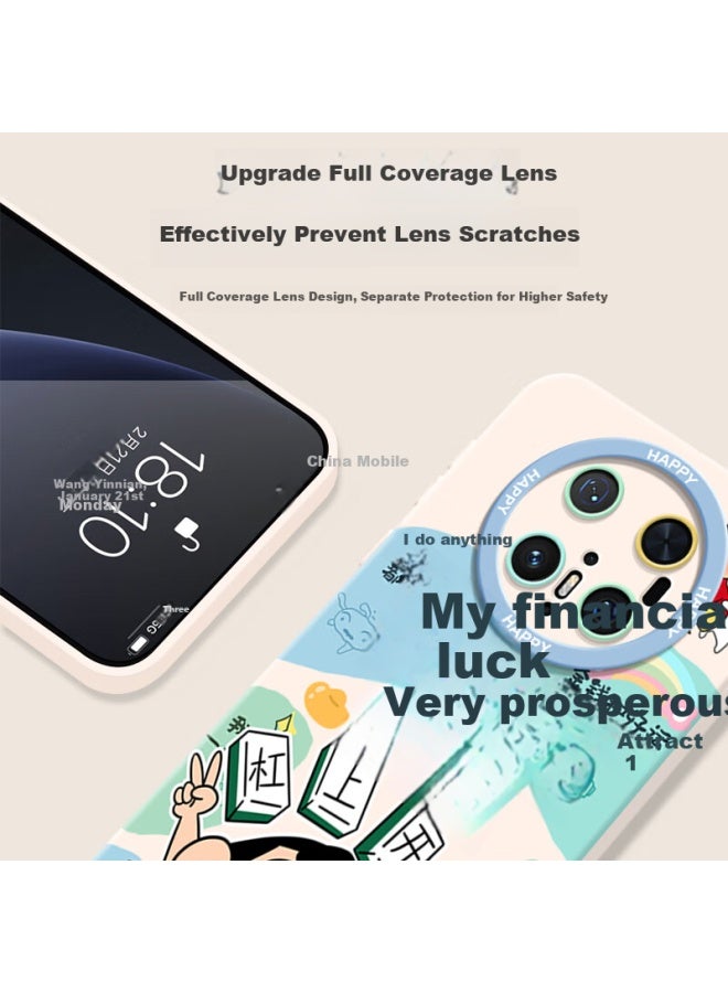 Inkaida Yingkaida Huawei Mate 70 Pro Phone Case Huawei Mate 70 Pro Protective Cover Full Coverage Anti-drop Men And Women Creative Internet Celebrity Protective Shell Eye My Wealth Is Very Prosperous - Image 5