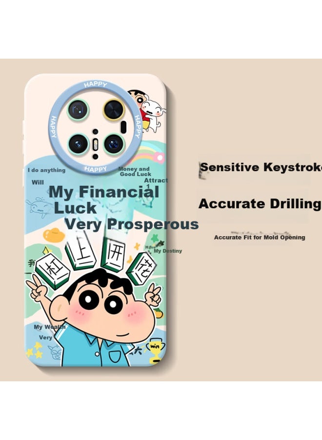Inkaida Yingkaida Huawei Mate 70 Pro Phone Case Huawei Mate 70 Pro Protective Cover Full Coverage Anti-drop Men And Women Creative Internet Celebrity Protective Shell Eye My Wealth Is Very Prosperous - Image 4