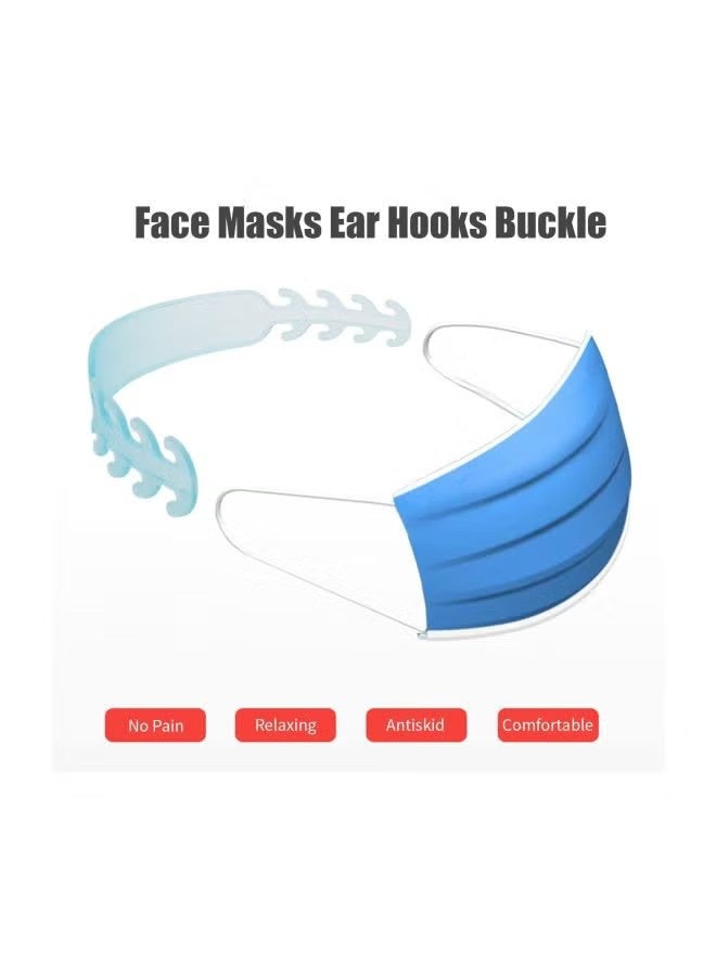 واي جيه 10 قطع قناع قابل للتعديل مشبك الأذن الأشرطة ، أزرق ، وردي ، أبيض ، مطابقة متعددة الألوان ، - Image 3