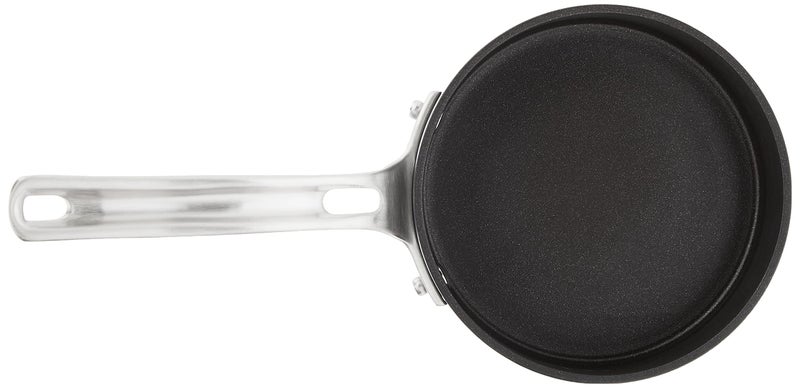 Viking Non Stick Sauce Pan with Glass Lid, 1 Quart Hard Anodized Nonstick Saucepan Cooking Pot, Dishwasher and Oven Safe, Induction Ready, Gray - Image 3