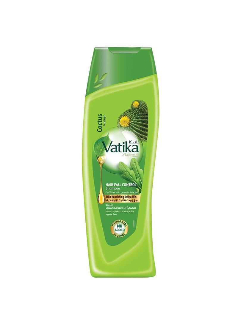 Vatika Ayurveda Vatika Naturals Hair Fall Control Shampoo | Enriched with Cactus & Gergir | For Weak Hair - 200 ml  - Image 1