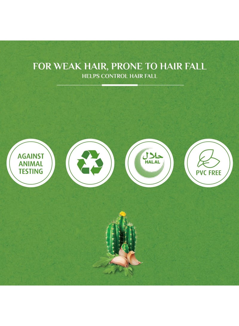 Vatika Ayurveda Vatika Naturals Hair Fall Control Shampoo | Enriched with Cactus & Gergir | For Weak Hair - 200 ml  - Image 4