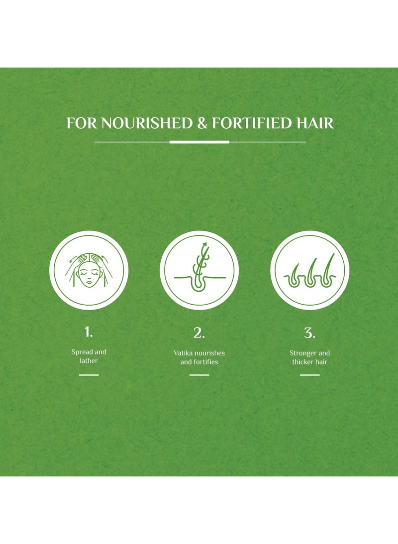 Vatika Ayurveda Vatika Naturals Hair Fall Control Shampoo | Enriched with Cactus & Gergir | For Weak Hair - 200 ml  - Image 5