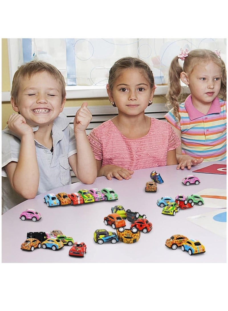 كيلا 30 عبوة سيارات صغيرة تسحب للخلف للأطفال من سن 3-4 5 6 سنوات، مجموعة سيارات صغيرة الحجم هدايا أعياد الميلاد، هدايا كرنفال للأولاد والبنات، هدايا حفلات الأطفال وألعاب صندوق الكنز للفصول الدراسية - Image 3