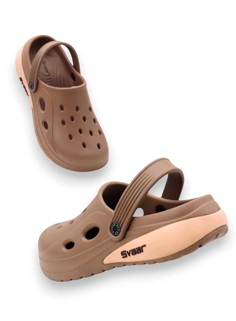 SVAAR Drift Men's Classic Casual Sports Clogs with Adjustable Back Strap for Adults | Comfortable & Lightweight | Stylish, Anti-Skid & Waterproof | Everyday Use Sandals for Men & Boys - Image 1