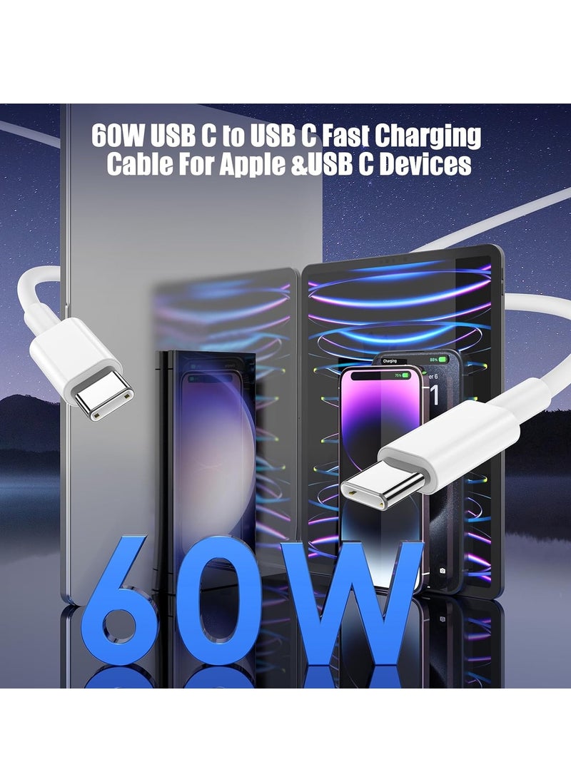 General 3-Pack [3.3FT+6.6FT+10FT] 60W USB C to USB C Cable, Type C to Type C Cable,Fast Charging Cable Compatible with iPhone 15/Plus/15 Pro/Pro Max，Samsung Galaxy S23 S22, iPad Pro, MacBook Air and More  - Image 3