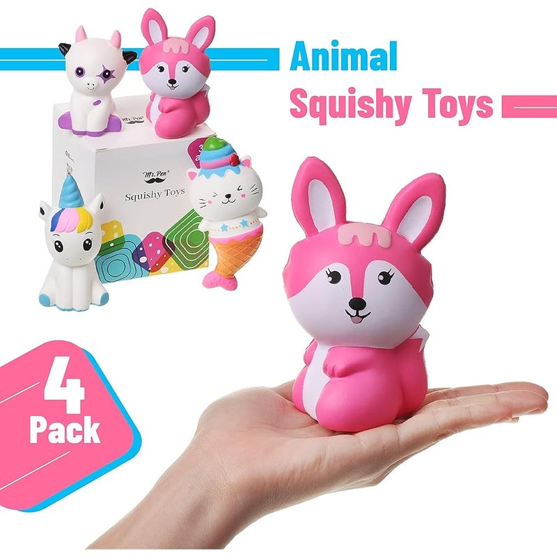 Mr. Pen - Jumbo Squishies Slow Rising, 4 Pack, Squishy Pack, Squishy Animals, Squeeze Toys for Kids, Squish Toy, Squishy Fidget, Cute Squishies, Squishies Jumbo, Big Squishy - Image 2