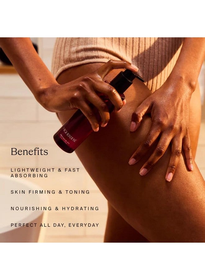 HigherDOSE Oxytocin Body Oil - Nourishing, Ayurvedic Body Care to Firm & Tone Skin - Lightweight & Fast-Absorbing Formula with Sea Buckthorn & Antioxidant-Rich Passion Fruit Seed Extract (5 Fl Oz) - Image 2