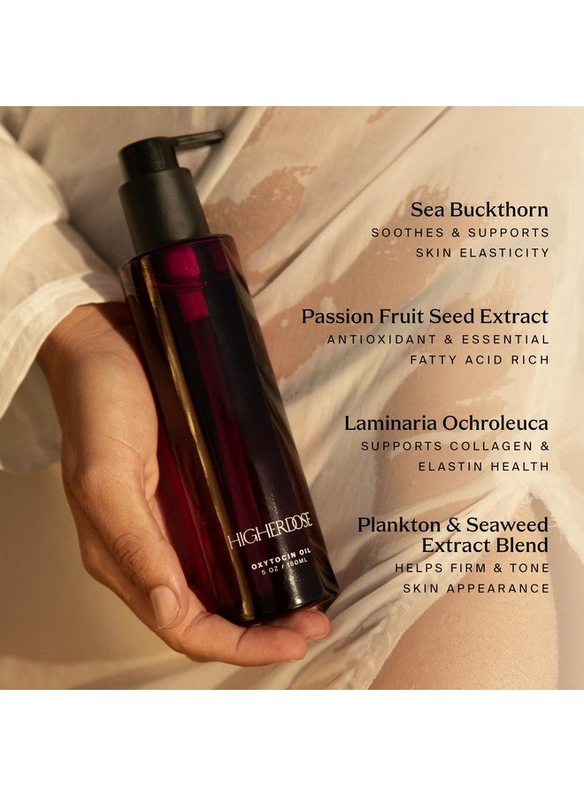 HigherDOSE Oxytocin Body Oil - Nourishing, Ayurvedic Body Care to Firm & Tone Skin - Lightweight & Fast-Absorbing Formula with Sea Buckthorn & Antioxidant-Rich Passion Fruit Seed Extract (5 Fl Oz) - Image 3
