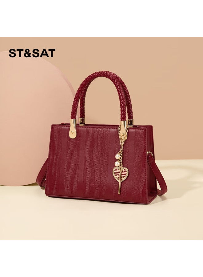 St&Sat Saay Women's Bag, Bride Wedding Bag, Festive Light Luxury Crossbody Bag, Handbag, Chinese Style Wedding, Qixi Valentine's Day Gift - Image 1