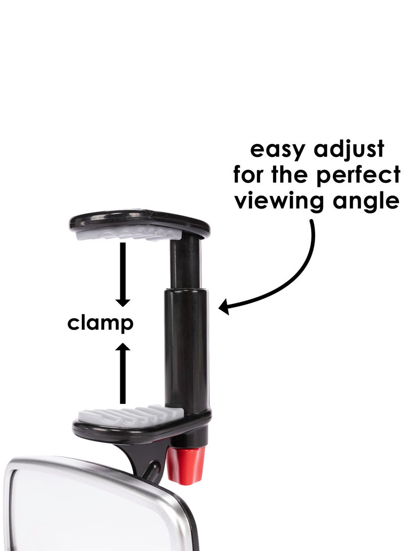 Diono Mirror - Pack of 2, Includes Safety Car Seat Mirror for Rear Facing Infant & See Me Too Rear View Baby Mirror - Image 4