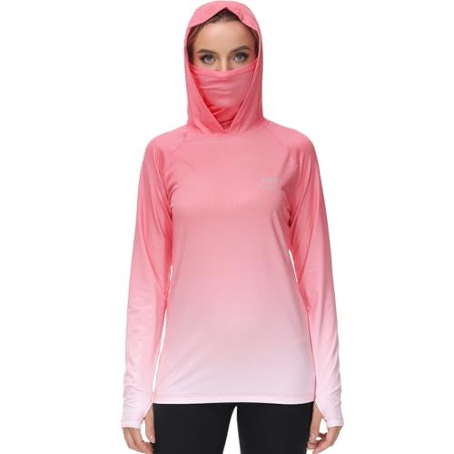BASSDASH Womens Fishing Hoodie Shirt with Face Mask Thumb Holes UPF 50 FS23W - Image 1