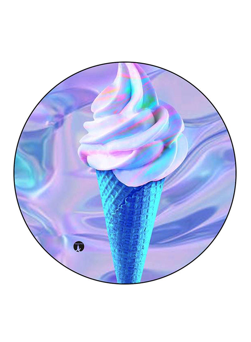 RKN An Ice Cream Printed Fridge Magnet  Round  Multicolour - Image 1