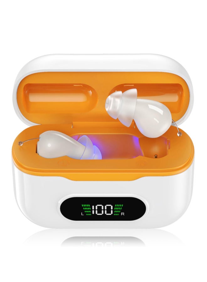 Chixing Ear Hearing Machine with UV Sterilization, Rechargeable Hearing Aid Devices for Adult with Intelligent Auto-Noise Cancelling (Not Amplifiers), Hearing Aids Battery Digital Display, 16-Channel, Super Mini, 7-Day Standby - Image 1