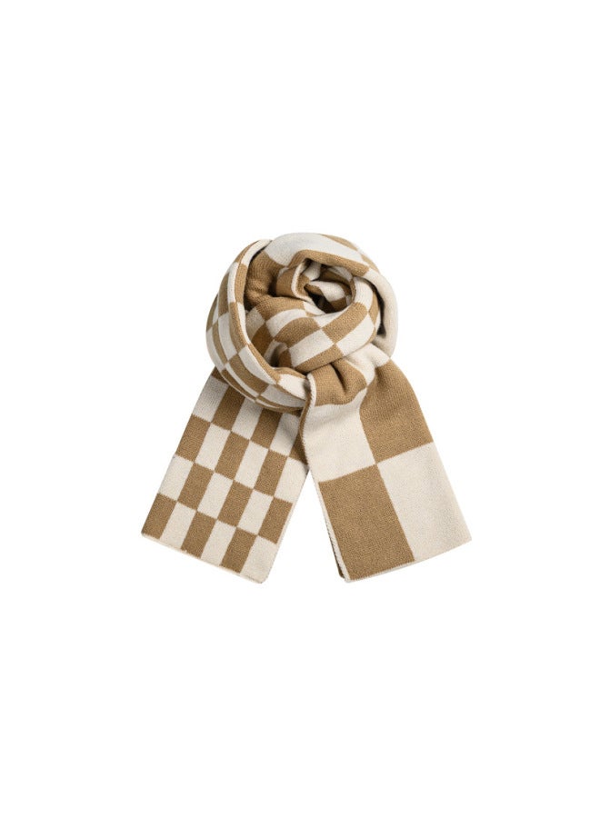 سلسلة القهوة الدافئة طراز جديد جو وشاح للرجال شال سميك دافئ عصري متعدد الاستخدامات مدفئة للرقبة - Image 5