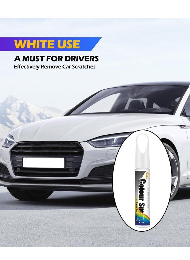 2 قطرة مزيل خربشة سيارة بيضاء قلم طلاء سيارات احترافي خربشة أداة إصلاح سيارة ترميم طلاء لمسي قلم، ملحقات سيارة لإصلاح خربشة طلاء - Image 5