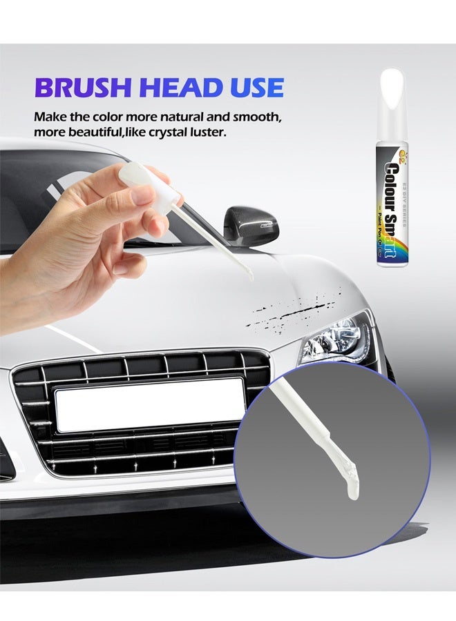 2 قطرة مزيل خربشة سيارة بيضاء قلم طلاء سيارات احترافي خربشة أداة إصلاح سيارة ترميم طلاء لمسي قلم، ملحقات سيارة لإصلاح خربشة طلاء - Image 4