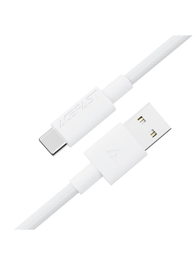 أسيفاست كابل بيانات الشحن C18-04 USB-A إلى USB-C، 1.2 متر، سلك مضفر من النايلون، نقل بيانات عالي السرعة، - Image 2