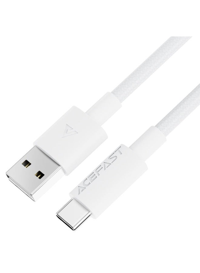 أسيفاست كابل بيانات الشحن C18-04 USB-A إلى USB-C، 1.2 متر، سلك مضفر من النايلون، نقل بيانات عالي السرعة، - Image 1