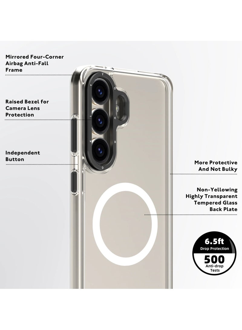 يونج كيت جراب خلفي زجاجي + إطار ناعم من سلسلة Gemstone لهاتف Samsung Galaxy S25 Ultra - أنيق ومتين ومقاوم للخدش - Image 4