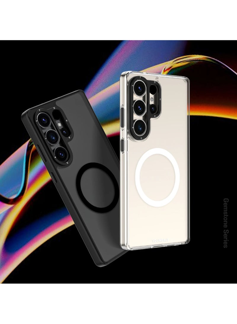 يونج كيت جراب خلفي زجاجي + إطار ناعم من سلسلة Gemstone لهاتف Samsung Galaxy S25 Ultra - أنيق ومتين ومقاوم للخدش - Image 5