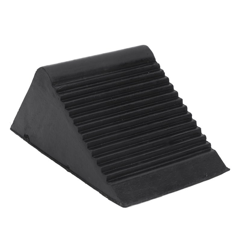 Rubber Wheel Chock: Heavy Duty Rubber, Enhanced Anti-Slip Texture, 1-3 Ton Capacity - Lightweight Portable Wheel Stopper for RVs, Trailers, Cars, Camping Travel - Image 4