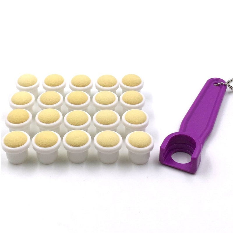Tapp Collections Bingo Dauber Plain Tips 20pk and EZ Lift Dauber Tip Removal Tool Purple - Image 2