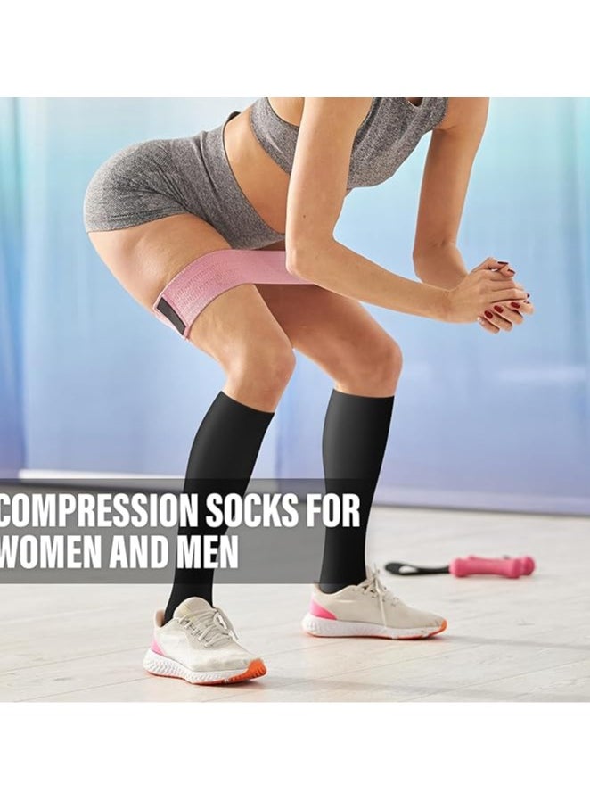 Compression Socks for Women & Men Circulation (3 Pairs)is Best Support for Athletic Running Cycling (L-XL)