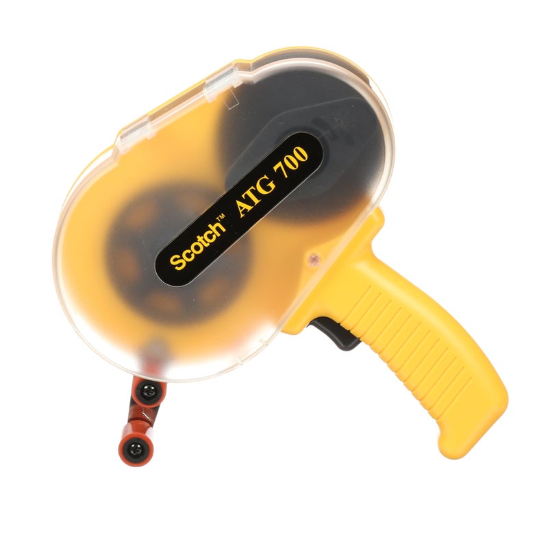 3M Scotch ATG 700 Adhesive Applicator, 1/2 in and 3/4 in wide rolls, Yellow - Image 1