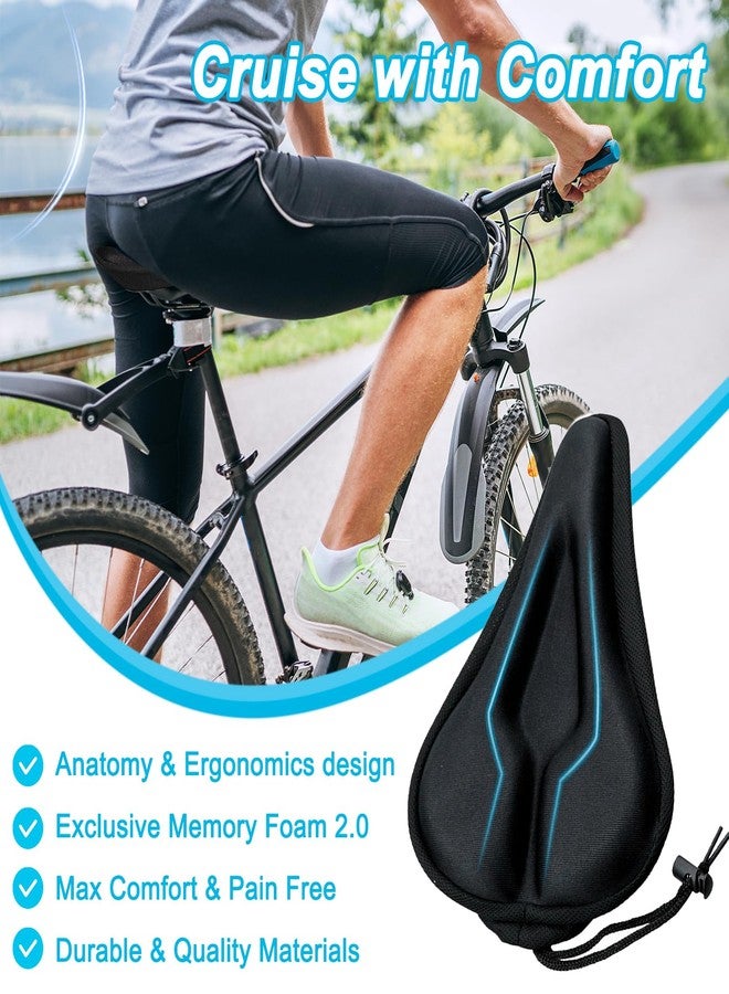 JLNGTHONG Bike Seat Cushion, Comfort Bicycle Seat Cover for Indoor and Outdoor, Universal Fit for Peloton, Stationary, Exercise, Mountain Bikes - Image 5