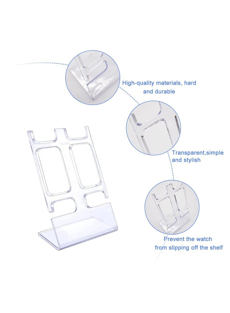 Y&D Watch Display Stand 12 Pcs Clear Acrylic Displays Stands Showcases 2 Slots Stand Transparent Bracelet for Bedroom or Store Usage - Image 4