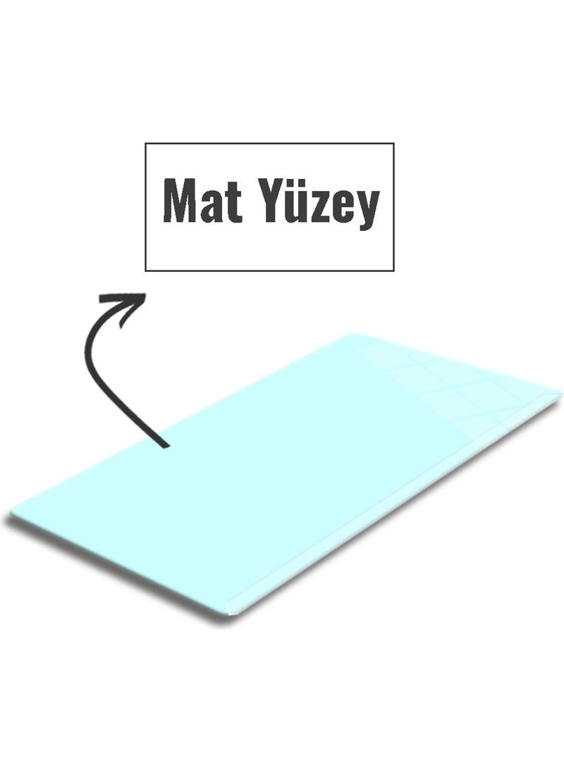 DECORITA - Glass Mouse Pad | Glass Table Mat | Satina Cam | Large | 40CMx80CM - Image 1