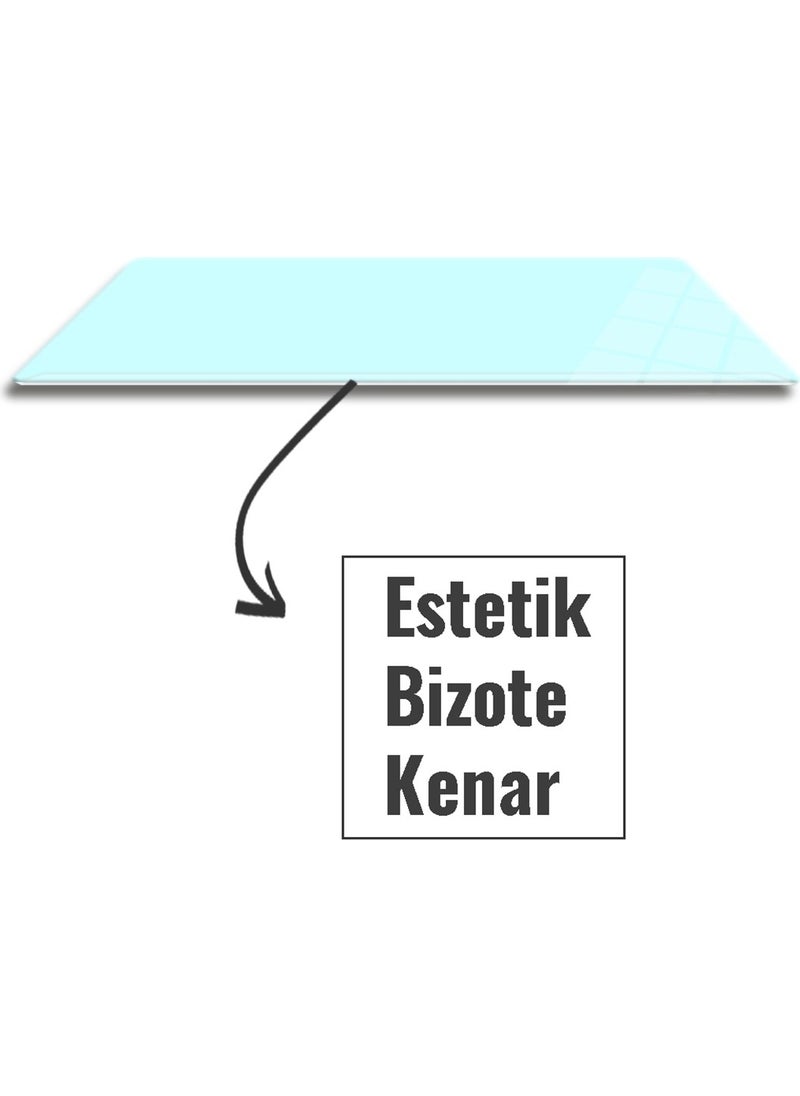 DECORITA - Glass Mouse Pad | Glass Table Mat | Satina Cam | Large | 40CMx80CM - Image 1