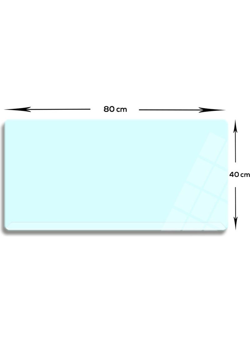 DECORITA - Glass Mouse Pad | Glass Table Mat | Satina Cam | Large | 40CMx80CM - Image 1