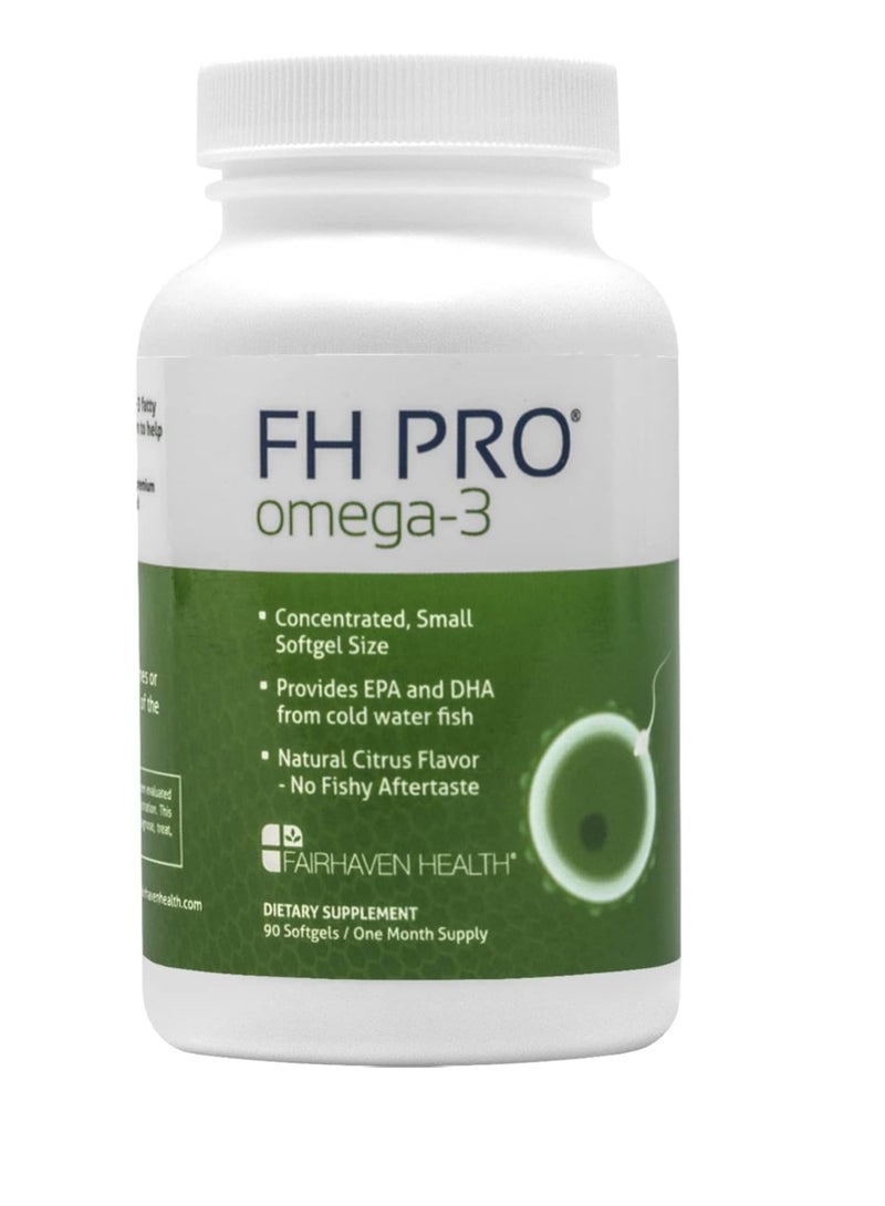 fairhaven health Fairhaven Health FH PRO Omega 3 Fatty Acids | Prenatal DHA and EPA Vitamin | Premium Icelandic Fish Oil Supplement for Pregnant Women and Nursing Mothers | 90 Softgels - Image 1