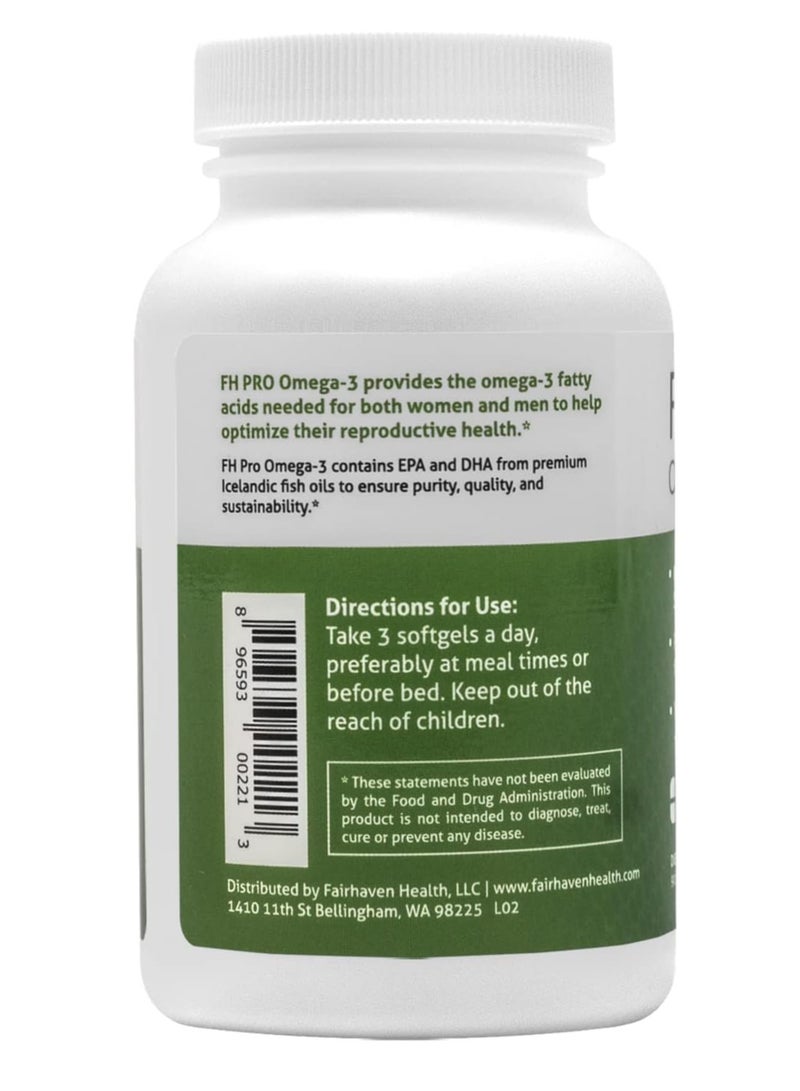 fairhaven health Fairhaven Health FH PRO Omega 3 Fatty Acids | Prenatal DHA and EPA Vitamin | Premium Icelandic Fish Oil Supplement for Pregnant Women and Nursing Mothers | 90 Softgels - Image 3