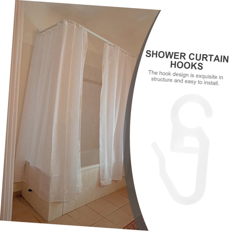24 Pcs Rustproof Shower Curtain Hooks Easy Install Smooth Hangers for Bathroom - Image 4