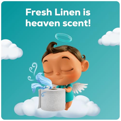 Angel Soft Toilet Paper with Fresh Linen Scented Tube, 8 Mega Rolls = 32 Regular Rolls, Soft and Strong Toilet Tissue - Image 4