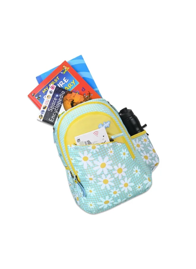 سكاي باجز SKYBAGS BLOOM 02 Unisex Yellow Blue School Backpack - SK BPBLO2EYBL