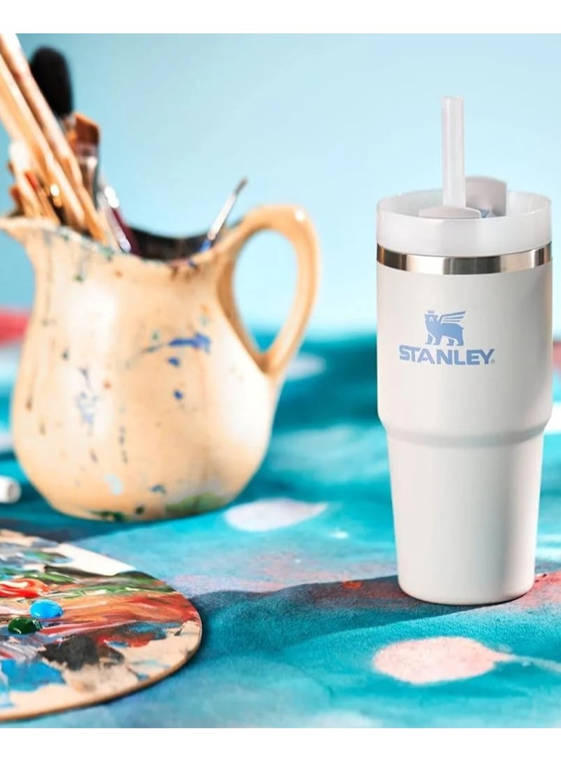 Stanley Quencher H2.0 Flow State Stainless Steel Vacuum Insulated Tumbler with Lid and Straw for Water, Iced Tea or Coffee, Smoothie and More, 14 oz , GRAY - Image 2