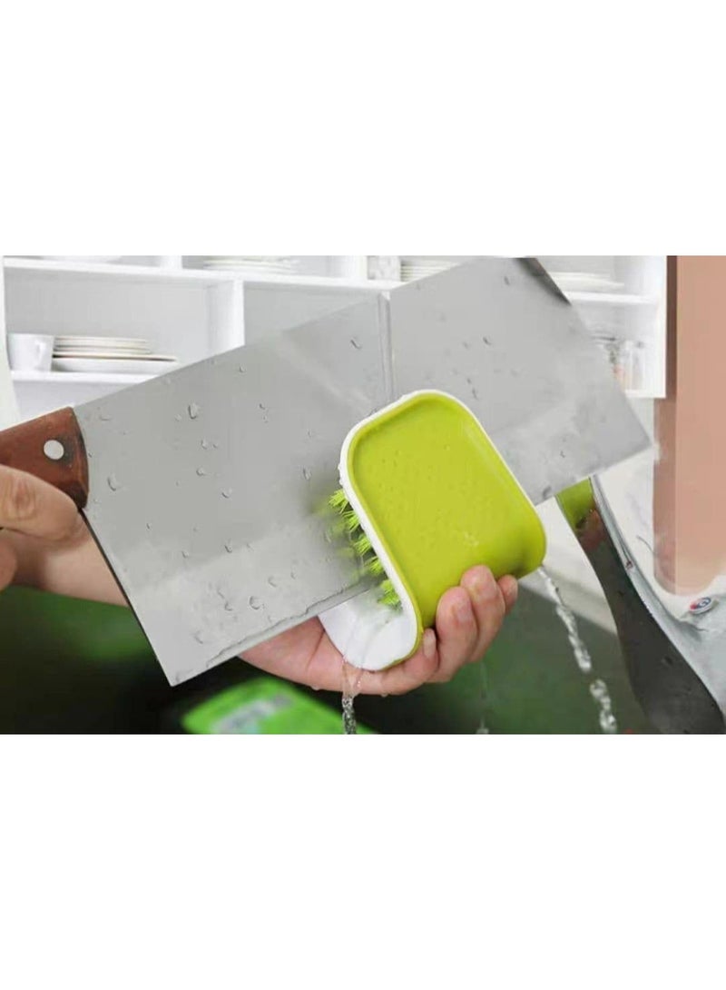 Multi-Purpose Tableware Cleaning Brush with Dual Bristles – Perfect for Knives, Forks, Spoons, and Chopsticks – Comfortable Grip, Durable Design (1 Piece) - Image 2