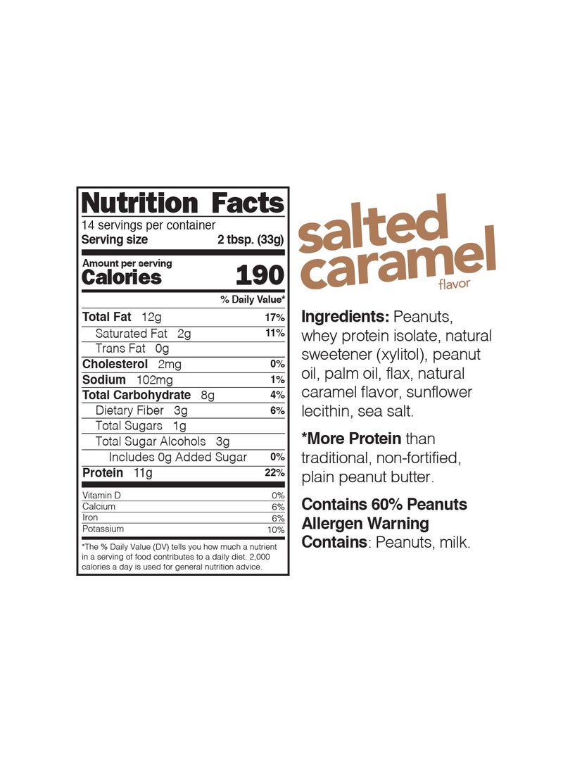 nuts'n more Nuts ‘N More Salted Caramel Peanut Butter Spread 15oz - Image 3