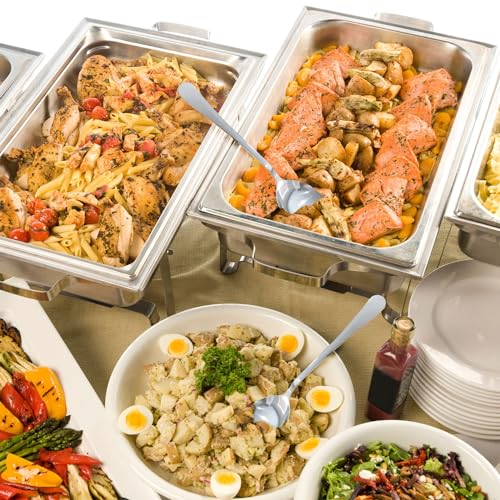 Cornucopia Brands X-Large Stainless Steel Serving Spoons (2-Pack), Buffet & Banquet Style Serving Utensils - Image 4