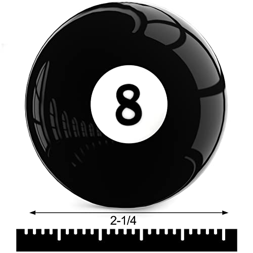Mototo 1 Pack AAA-Grade Pro-Cup Billiard Cue Ball and 1 Pack Practice Training Billiard #8 Ball Standard Regulation Size 2-1/4" for Games & Sports - Image 2