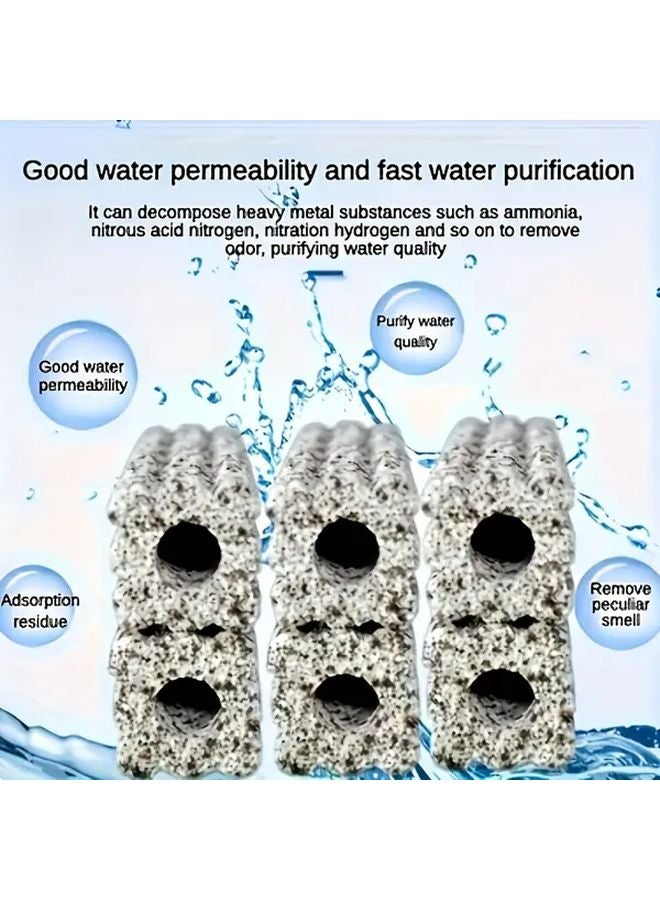 20 قطعة من كرات الفلتر الحيوي الحجري النانوي لتنقية مياه أحواض المياه العذبة والمالحة - Image 2