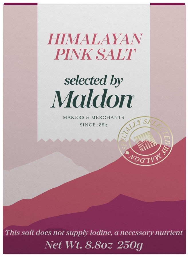 Maldon - Himalayan Pink Salt, 8.8 oz - Selected by Our Seasoned Experts - Pink Coarse Rock Salt from the Foothills of the Himalayas - Perfect for a Wide Range of Dishes - Fantastic Flavor - Image 1