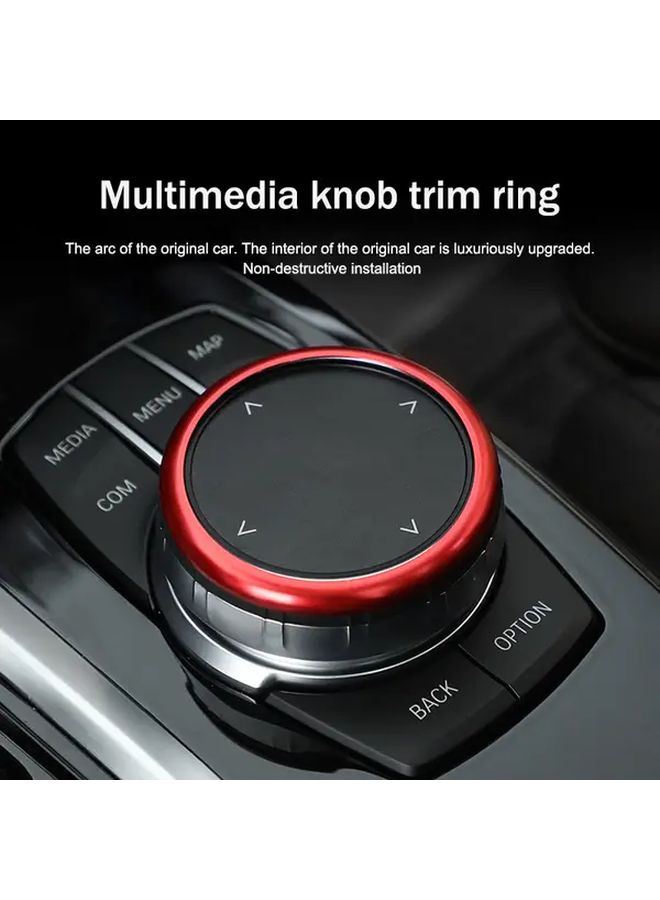 Blue Aluminum Alloy Media Knob Decorative Ring For BMW 1 2 3 4 5 6 7 Series X3 X4 X5 X6 Car Interior - Image 5